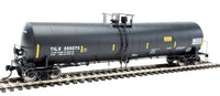 Walthers 910-1273 Trinity 25,000-Gallon Tank Car - Ready to Run -- Trinity Industries Leasing TILX #250375 (black, white, yellow stripes) HO SCALE NEW