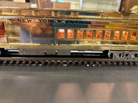 MTH Premier 20-4129 Millennium New York Central Y2K 2-Car Set 70' Madison Combine/Diner Passenger set O SCALE Used Excellent Damaged Box AS IS