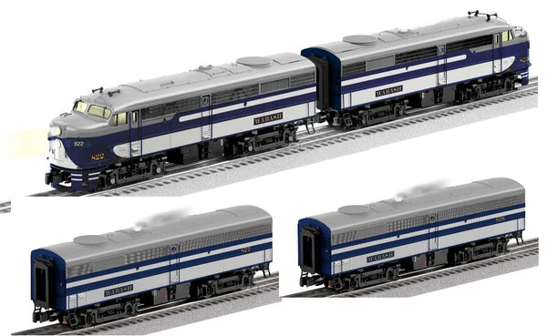 Lionel 2533920 Wabash Locomotive Set LEGACY FA-2 AA, 2533928 Powered FB-2 #826 AND 2533929 SuperBass FB-2 #827 (Set of 3) limited O Scale NEW