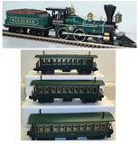 MTH 30-1155-1 Wild Wild West 4-4-0 Steamer and 30-6405 Overton Passenger Coach 3-Car Set
