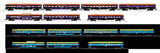 Lionel 2627230 Whispering Rails Halloween Aluminum 18" Passenger 4 Pack, 2627240 2 car passenger set, 2627250 StationSounds diner limited O SCALE NEW
