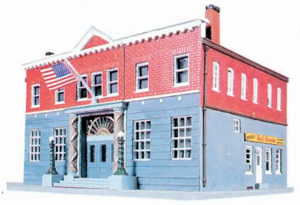 Life-Like trains HO police station building kit 433-1382 HO SCALE NEW