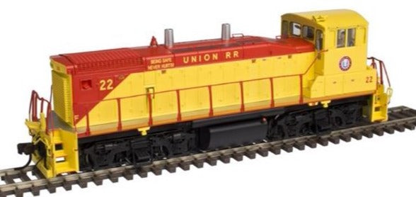 Atlas 10011059 Union Railroad #22 (yellow, red) EMD MP15DC Standard Hood Engine w/Sound & DCC - HO Scale