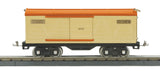 MTH 11-30016 Cream/Orange with Brass Trim Boxcar - No. 514 Std. Gauge - Tinplate