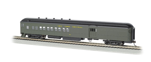 Bachmann 13604 New York Central NYC 72' Heavyweight Combine Passenger Car #304 with 4 window door HO Scale