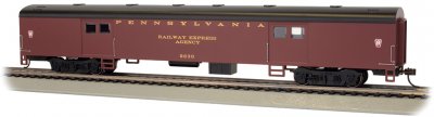 Bachmann 14401 Pennsylvania Railroad PRR 72' Smoothside Baggage Car #9230 HO Scale