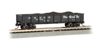 Bachmann 17254 D&RGW 40' Gondola Black with white letters and coal load