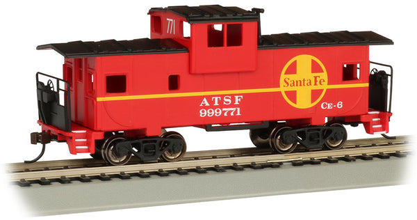 Bachmann 17704 Santa Fe Red 36' Wide-Vision Caboose #999771 HO Scale