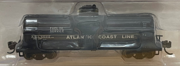 Bachmann 17863 Atlantic Coast Line Gallon Single-Dome Tank Car Black Tank Car with White letters