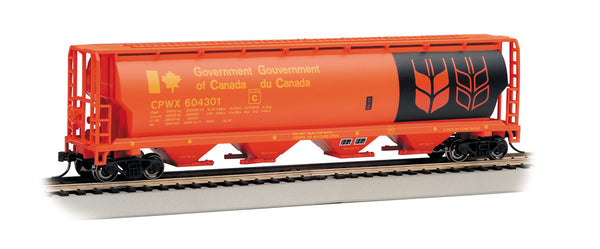 Bachmann 19134 Government of Canada - RED 4 Bay Cylindrical Grain Hopper HO Scale