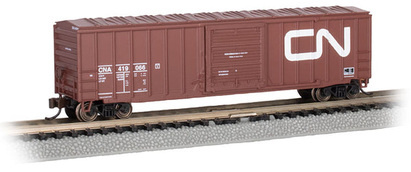 Bachmann 19663 Canadian National 50'6" Outside-Braced Sliding Door Boxcar Brick Red with White Letters and Logo