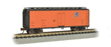 Bachmann 19851 Union / SOO Line 40' Wood-Side Reefer #1944 Orange car with black top and ends and black lettering