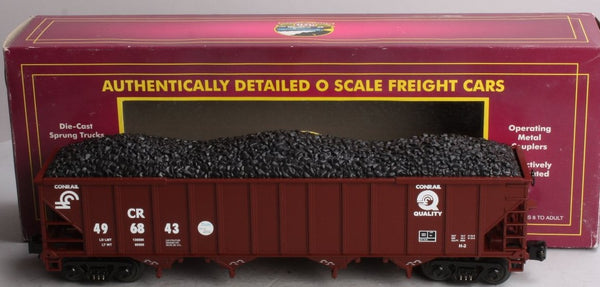 MTH Premier 20-90009D Conrail 4 Bay Hopper with Coal Load