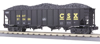 MTH Premier 20-90019B CSX 4 Bay Hopper Car w/ coal load o scale new