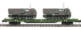MTH Premier 20-92280 U.S. Army 60' Flat Car w/2 M270 Rocket Launcher Vehicles