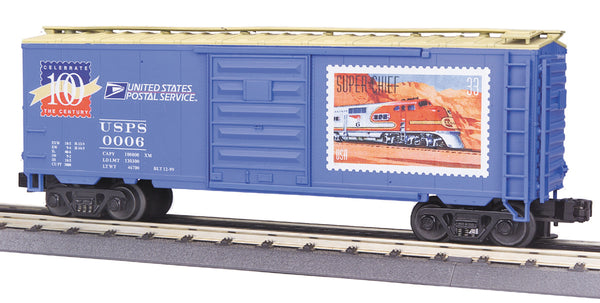 MTH Premier 20-93056 United States Postal Service USPS Century Series Santa Fe Superchief 40' Single Door Boxcar IND