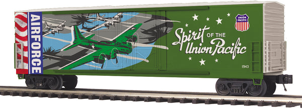 MTH Premier 20-93752 Union Pacific UP Air Force 50' Dbl Door Plugged Boxcar UP Spirit No. 1943 IND