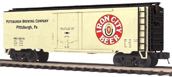 MTH Premier 20-94236 Iron City Operating Reefer Car No. 186110