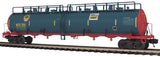 MTH Premier 20-96726 Safety Train 20K Gallon 4-Compartment Tank Car - o scale new