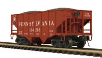 MTH Premier 20-97293 Pennsylvania Railroad PRR 2-Bay Fish Belly Hopper Car #164288