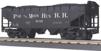 MTH Premier 20-97487 Pittsburgh & Moon Run  2 Bay Offset Hopper Car with coal load
