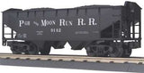 MTH Premier 20-97487 Pittsburgh & Moon Run  2 Bay Offset Hopper Car with coal load