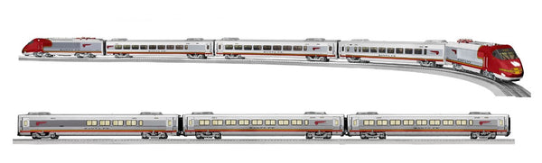 Lionel 2122140 ATSF Santa Fe Acela High Speed Legacy Train Set WITH 2127440 Expansion Pack Built To Order 2021 BTO Limited