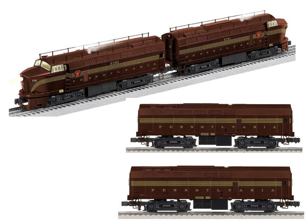 Lionel 2133260 Pennsylvania Railroad PRR Legacy Sharks with 2133268 PRR Legacy Powered B Unit and 2133269 PRR Superbass Legacy B Unit Limited