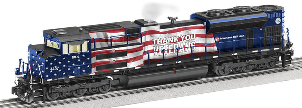 Lionel 233370 Montana Rail Link Veterans #4407 SD70ACE Legacy BTO 2022 V2