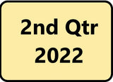 Item will be available 2nd Quarter of 2022