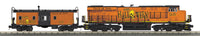 MTH 30-20359-1 Halloween ES44AC Imperial Diesel & Caboose Set With Proto-Sound 3.0 Locomotive Cab No. 1631