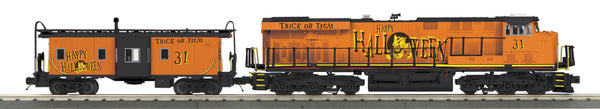 MTH 30-20429-1 Halloween ES44AC Imperial Diesel & Caboose Set With Proto-Sound 3.0