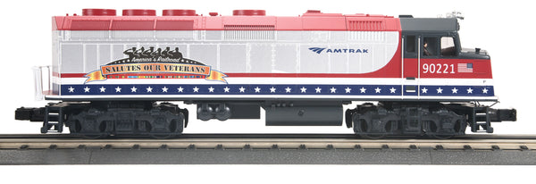 MTH 30-20470-1 Amtrak Salutes our Veterans F40PH #90221 with Proto Sound 3.0