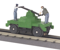 MTH 30-2526 Operating Hand Car - Maintenance of Way M.O.W. Green Base w/(2) Figures