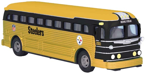 MTH 30-50045 Pittsburgh Steelers Bus Heinz Field Yellow