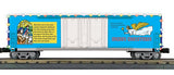 MTH Railking 30-70108A Christmas 50' Double Door Plugged Boxcar With LED Lights O SCALE NEW