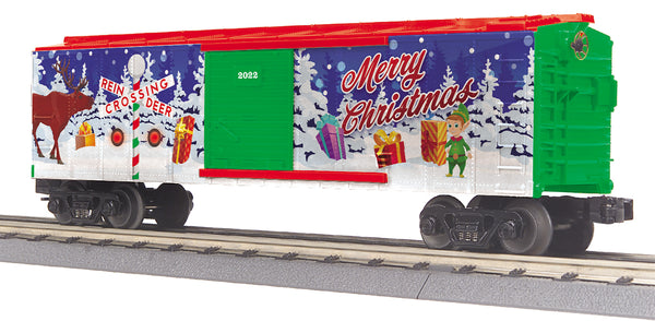 MTH 30-71112 Christmas Boxcar w/Blinking LEDs -