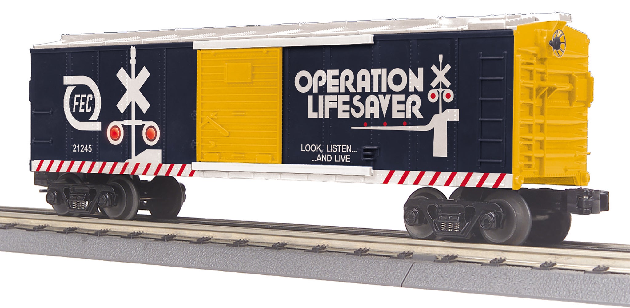 Wagon Réfrigérant (Reefer) MTH – Florida East Coast – Échelle O 3 Rails – Occasion