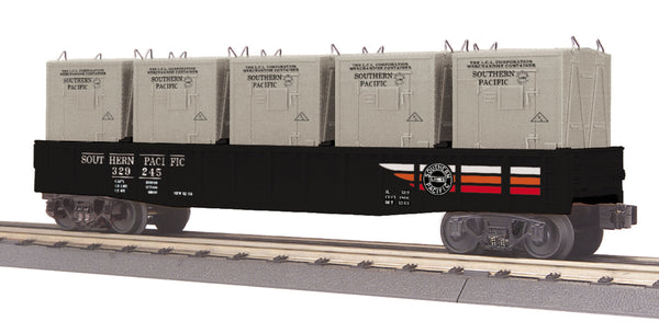 MTH 30-72126 Southern Pacific SP Gondola Car w/LCL Containers -  No. 329245