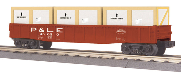 MTH 30-72178 Pittsburgh & Lake Erie P&LE Gondola Car with Crates