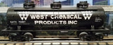 MTH 30-73504 West Chemicals Products Tank Car #70487 Display