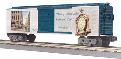 MTH 30-74131 Pittsburgh Christmas Boxcar with Kaufman's Clock WPA