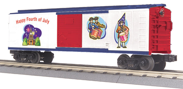 MTH 30-74601  Happy 4th of July Boxcar