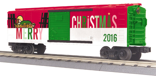 MTH 30-74843 Merry Christmas 2016 Boxcar o scale new