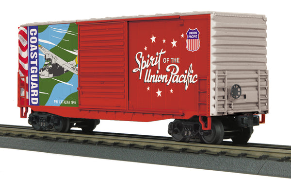 MTH 30-74924 Union Pacific UP Spirit of the Union Pacific Coast Guard 40' High Cube Boxcar