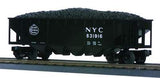 Black Hopper Car With White Lettering That Says NYC 