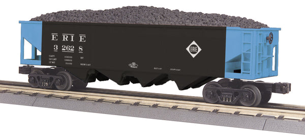 MTH 30-75307 Erie 4-Bay Hopper Car with coal load # 32628 O Scale NEW