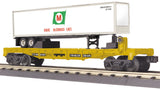 MTH 30-76587 Moore McCormick Lines Flat w/ 40' trailer