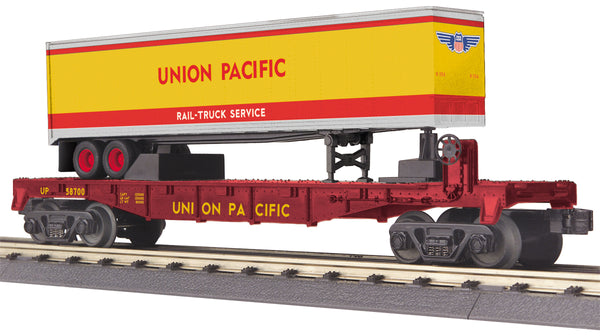 MTH 30-76664 Union Pacific Flat car with 40' Trailer