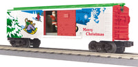 MTH 30-79261 Christmas Operating Boxcar With Signal Man (Santa) o scale new